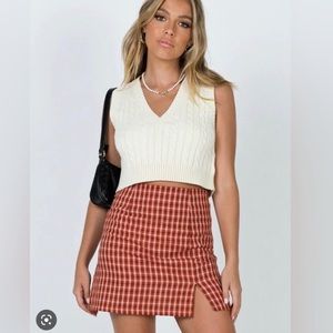 Princess Polly Plaid Mini Skirt